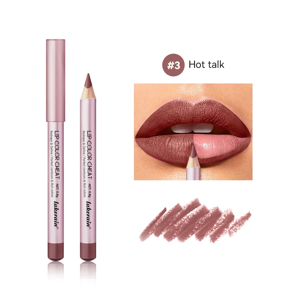 Waterproof Matte Lip Liner Pencil Set - 21