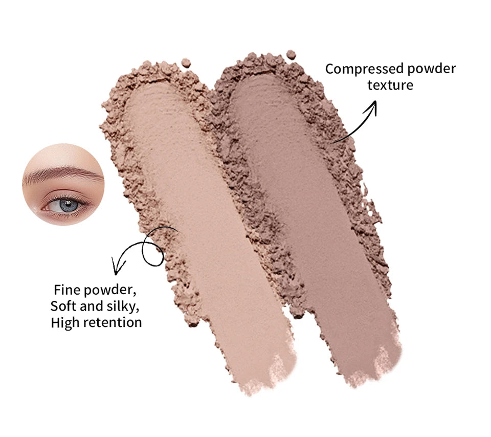 Two-Tone Waterproof Eyebrow Powder for Natural Brows and Contouring - 11