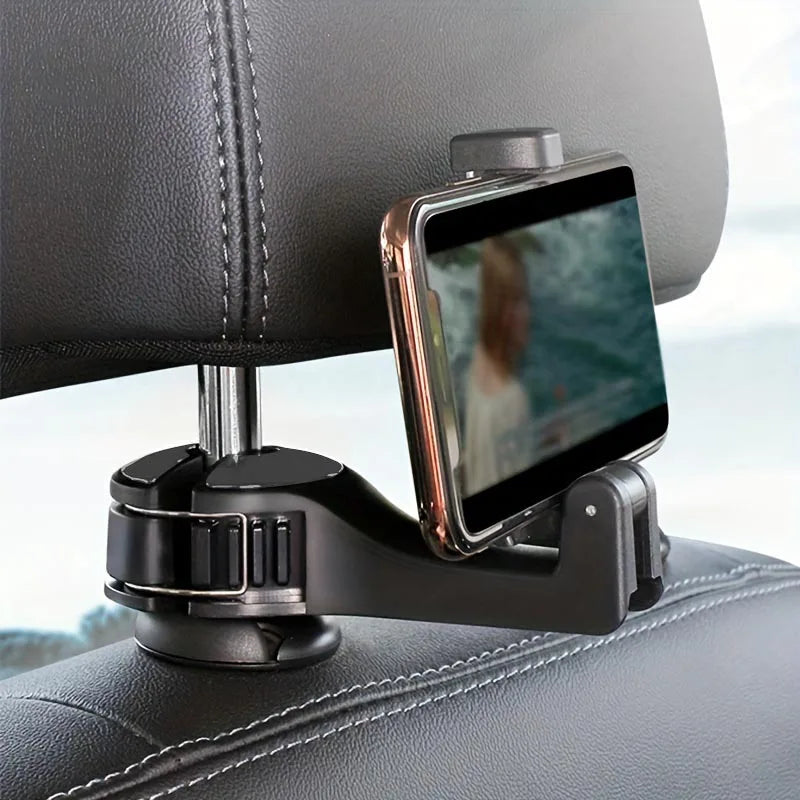 2-in-1 Car Headrest Hook and Phone Holder - 4