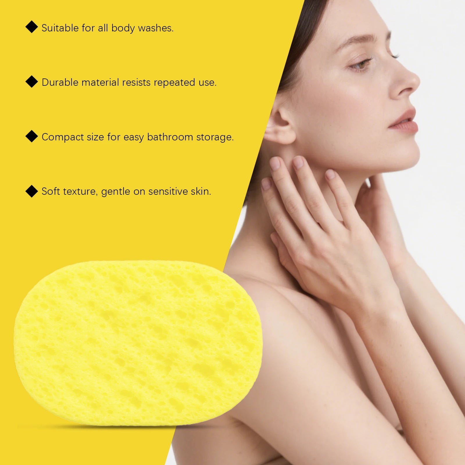 Exfoliating Lemongrass Bath Sponge for Daily Body Cleansing - 11