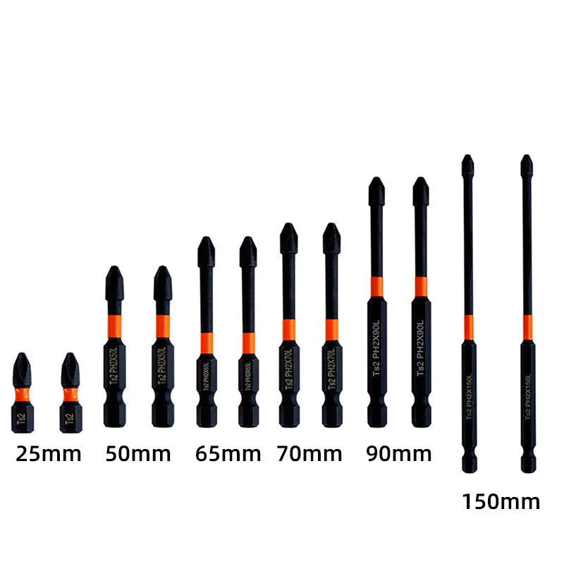 Magnetic Non-Slip Crosshead Drill Bit Set for Impact Drivers