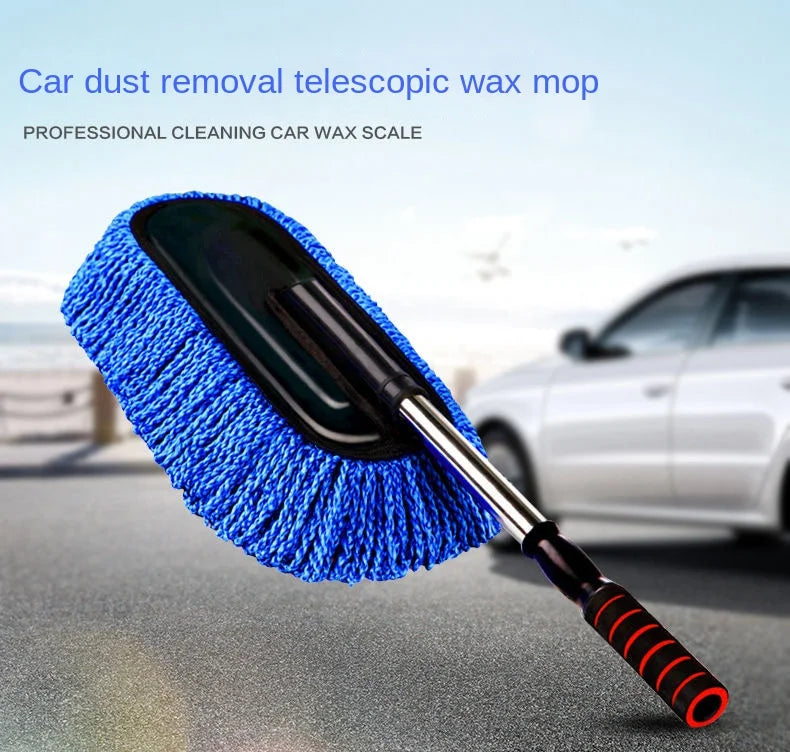 Adjustable Microfiber Car Wash Mop and Cleaning Duster Kit - 8