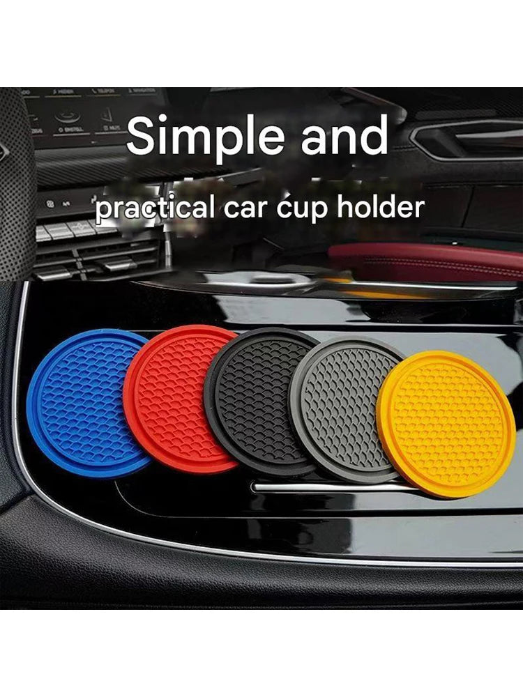 Anti-Slip Silicone Car Cup Holder Coasters - 7