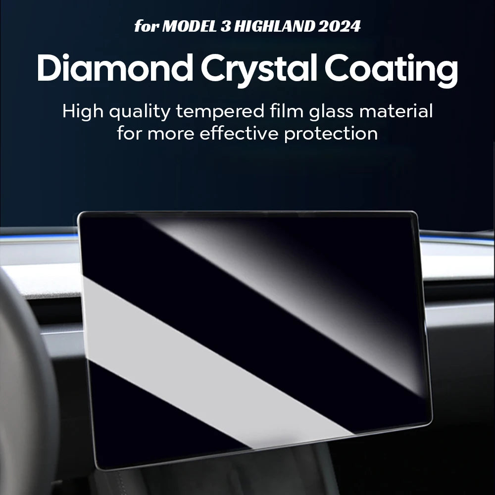 HD Tempered Glass Screen Protector for 2026 Tesla Model Y Juniper