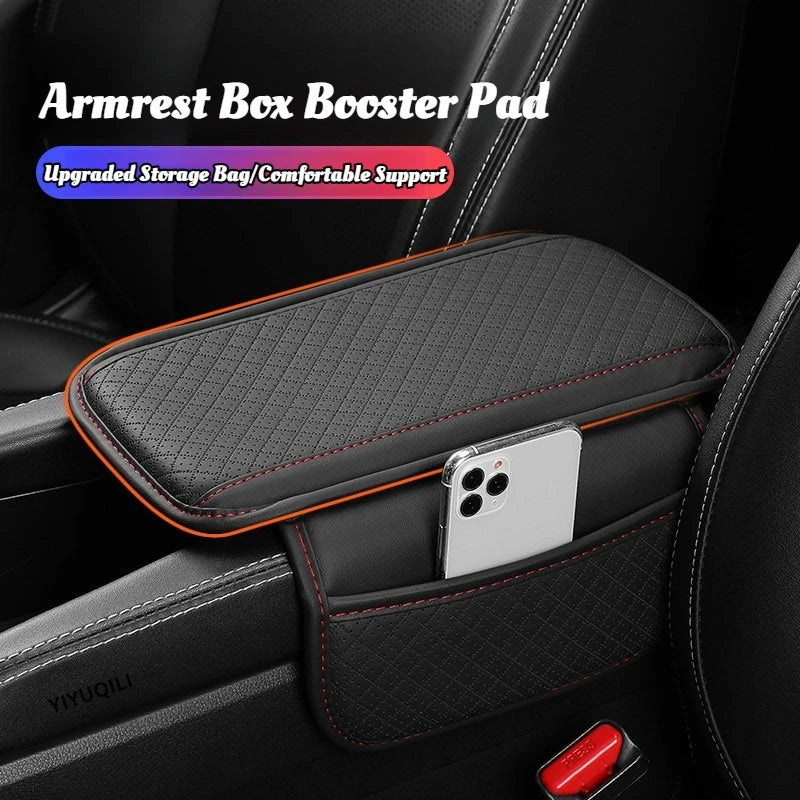 Car Center Console Armrest Cushion with Storage Pocket - 2