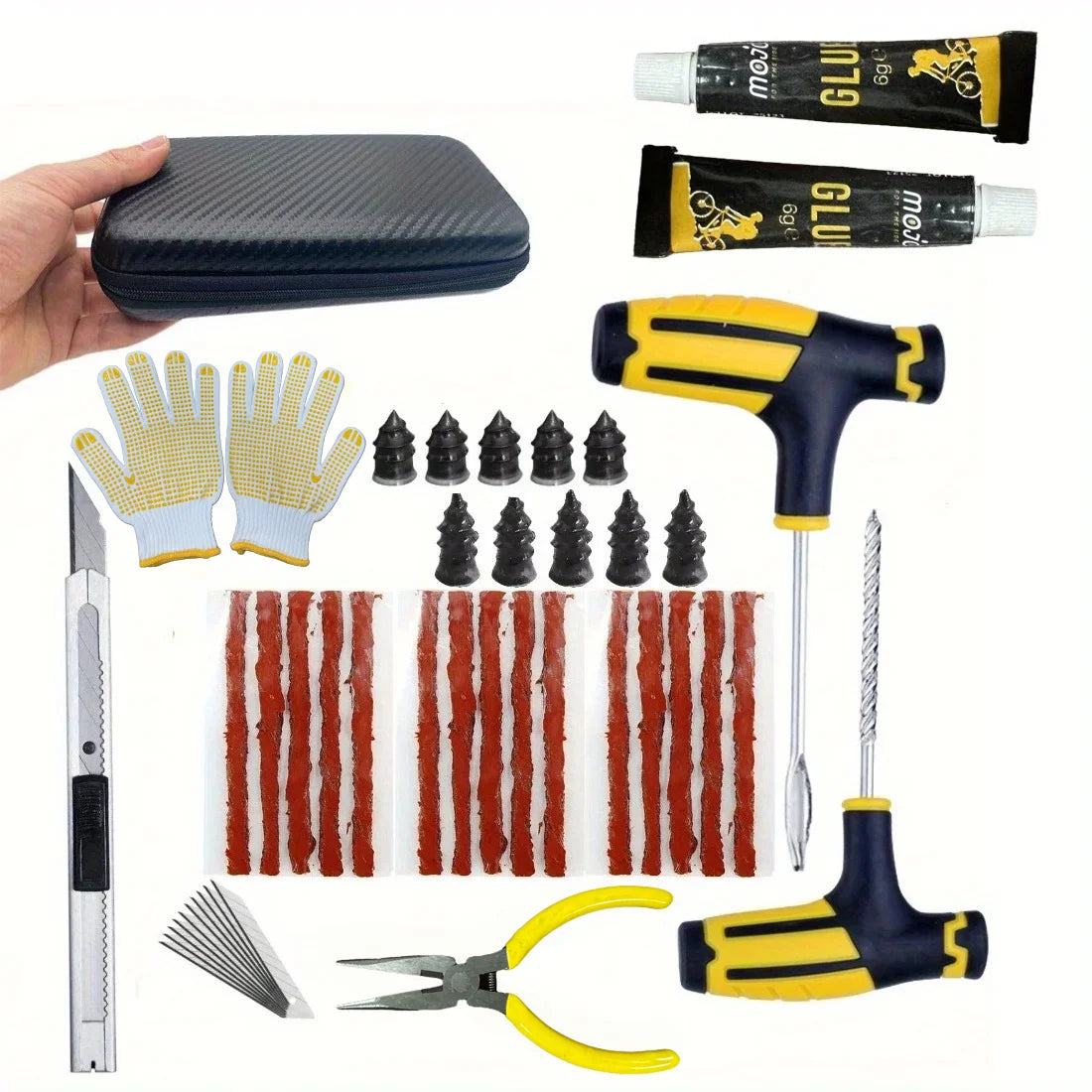 Emergency Universal Tire Puncture Repair Kit
