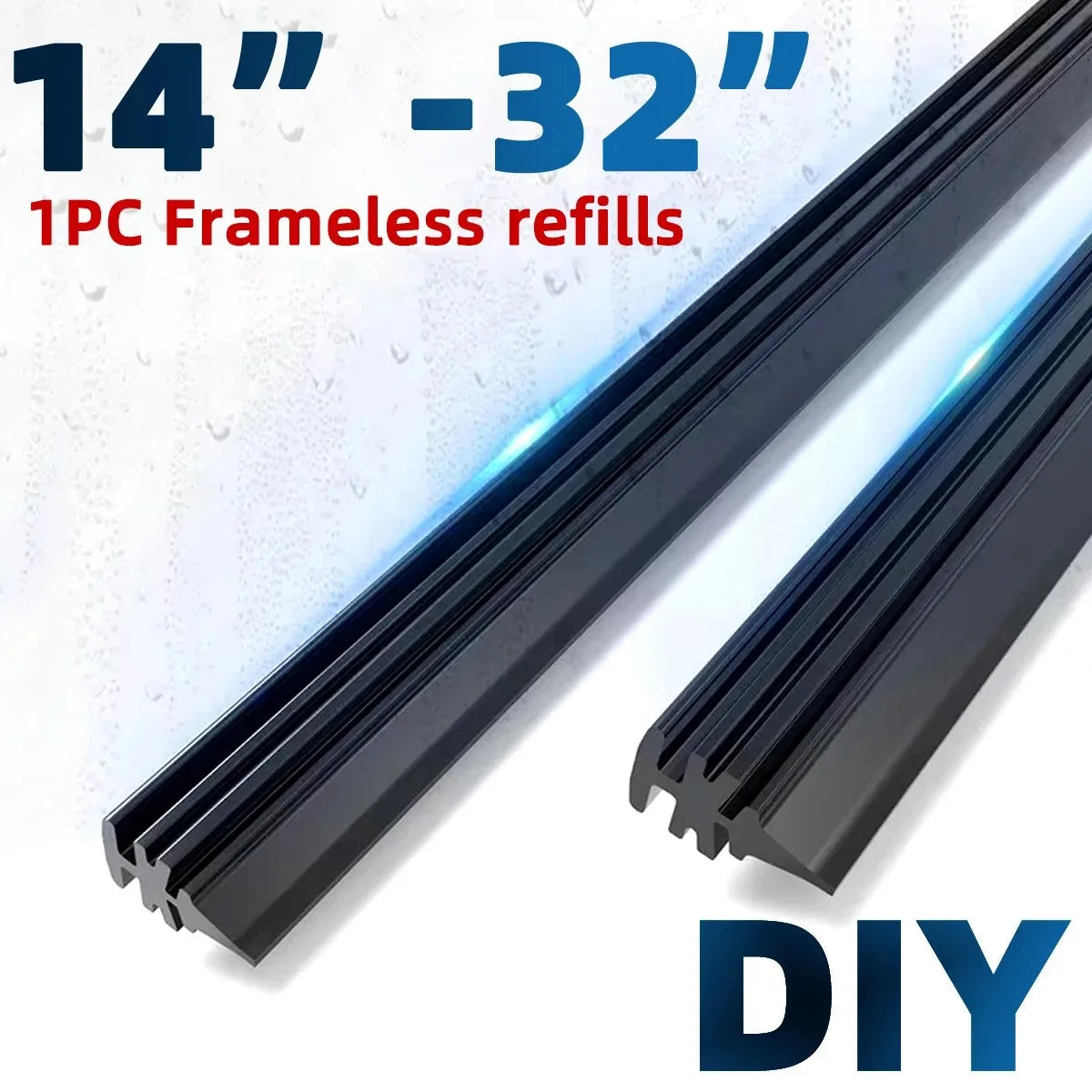 Universal Car Windshield Wiper Blade Rubber Refill Strip