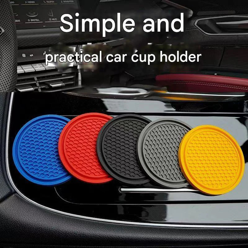 Universal Anti-Slip Silicone Car Cup Holder Coaster Mat - 2