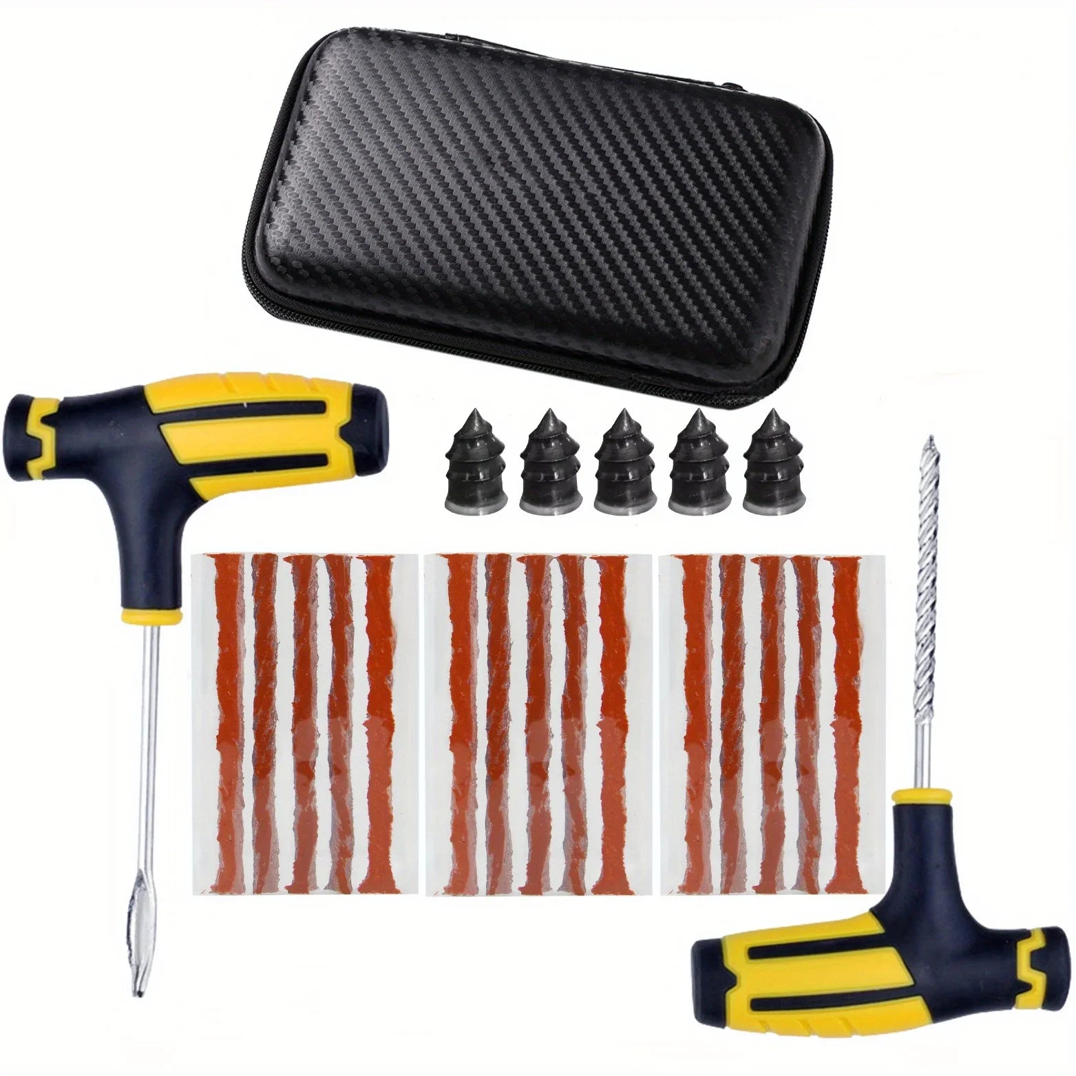 Emergency Car Tire Puncture Repair Kit - 9