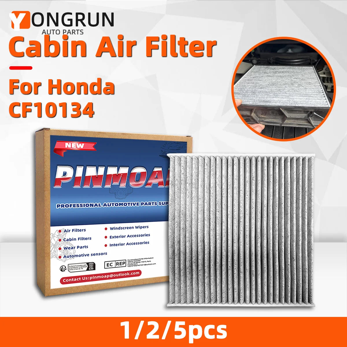 Replacement Cabin Air Filter for Honda Vehicles - 1