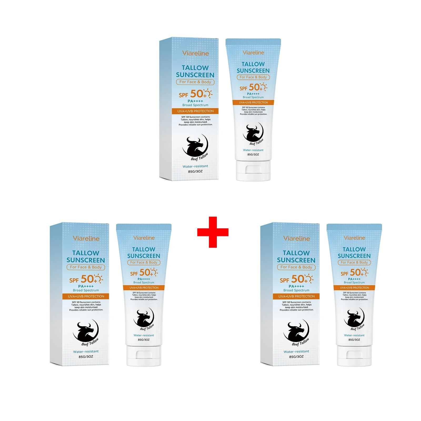 SPF 50 Tallow Hydrating Sunscreen for Face and Body - 16