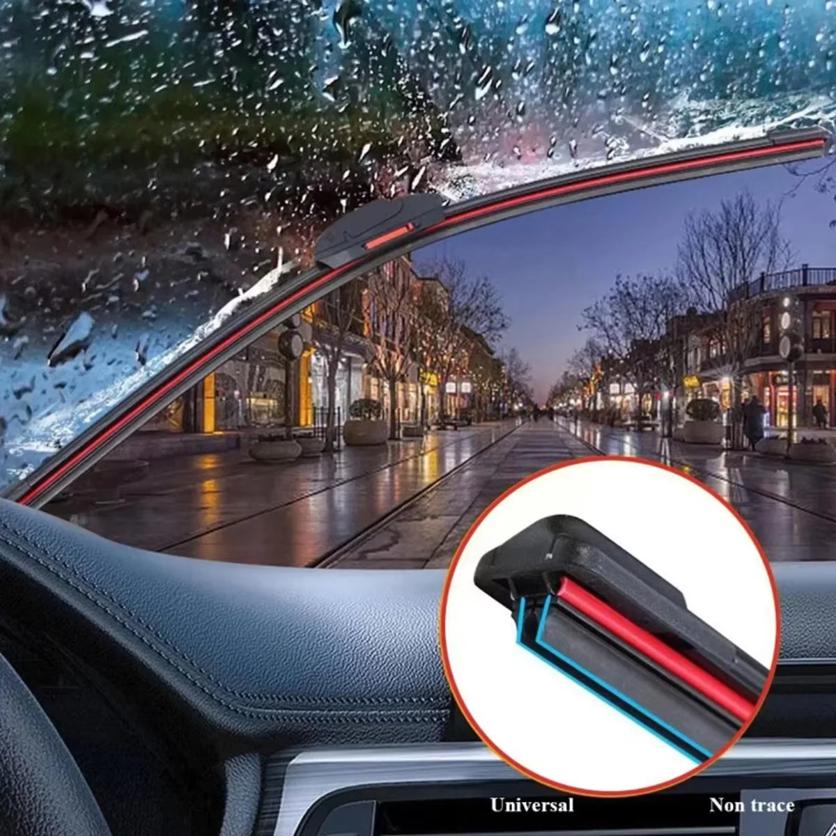 All-Weather Car Windshield Wiper Blade Replacement - 2