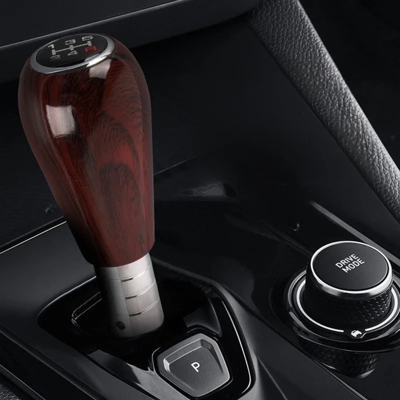 Walnut Wood Grain Manual Gear Shift Knob for Cars