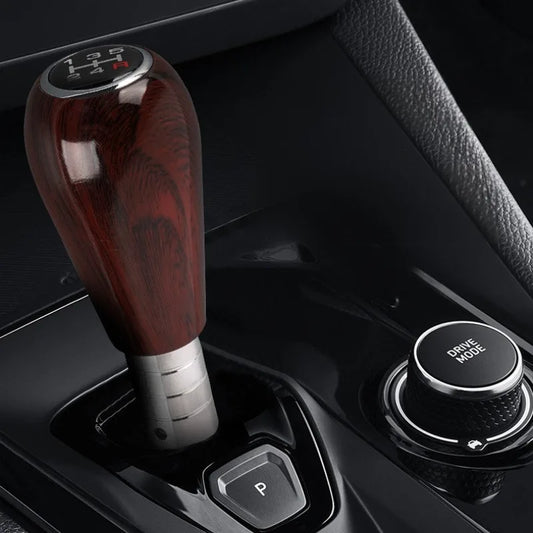 Walnut Wood Grain Manual Gear Shift Knob for Cars