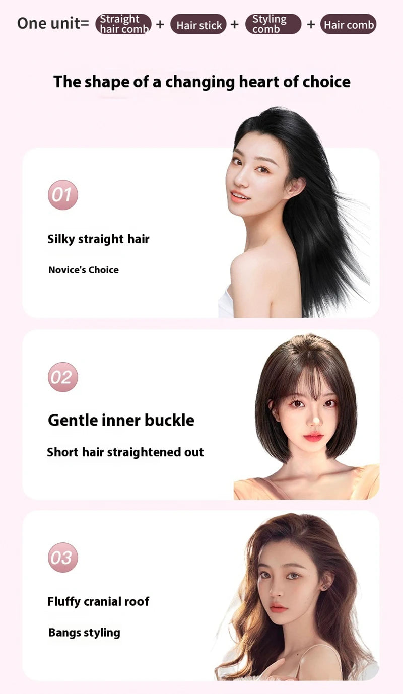 Fast Heating Cordless Hair Straightening Brush - 19