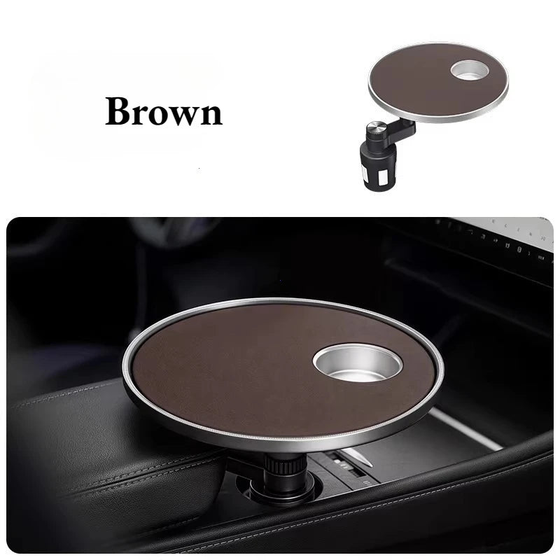 Adjustable Car Cup Holder Tray and Dining Organizer