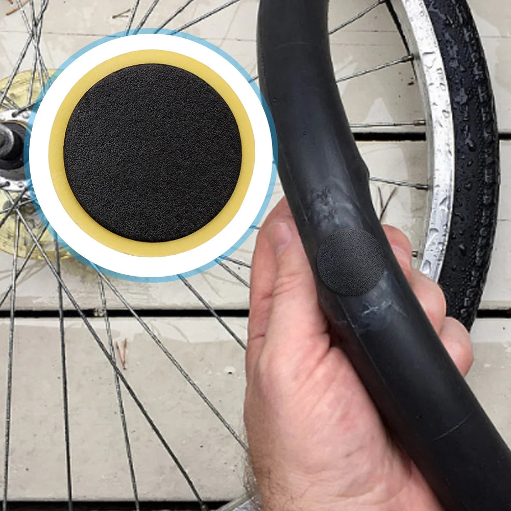 Glue-Free Bike Tire Puncture Repair Patch Kit - 7