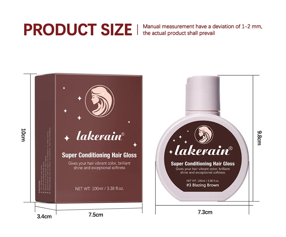 Conditioning Hair Gloss for Color Enhancement and Shine
