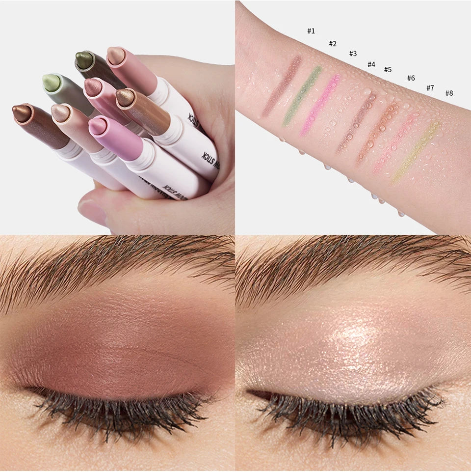 Waterproof Shimmer and Matte Eyeshadow Pencil Stick