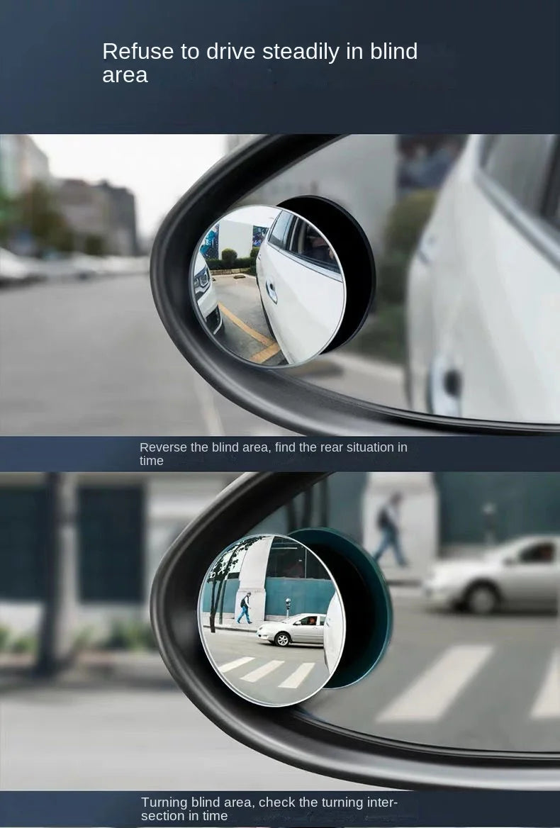 360 Degree Adjustable Car Blind Spot Mirror - 12