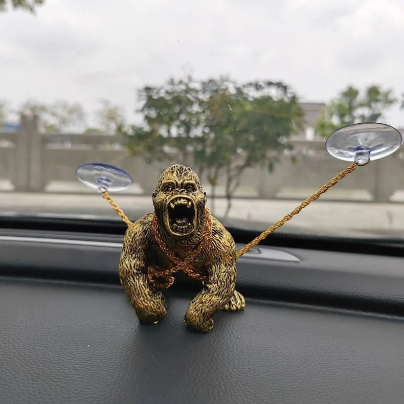 Roaring Gorilla Car Dashboard Ornament and Interior Decor