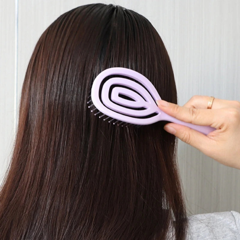 Vented Spiral Detangling Hair Brush for Wet and Dry Hair - 2