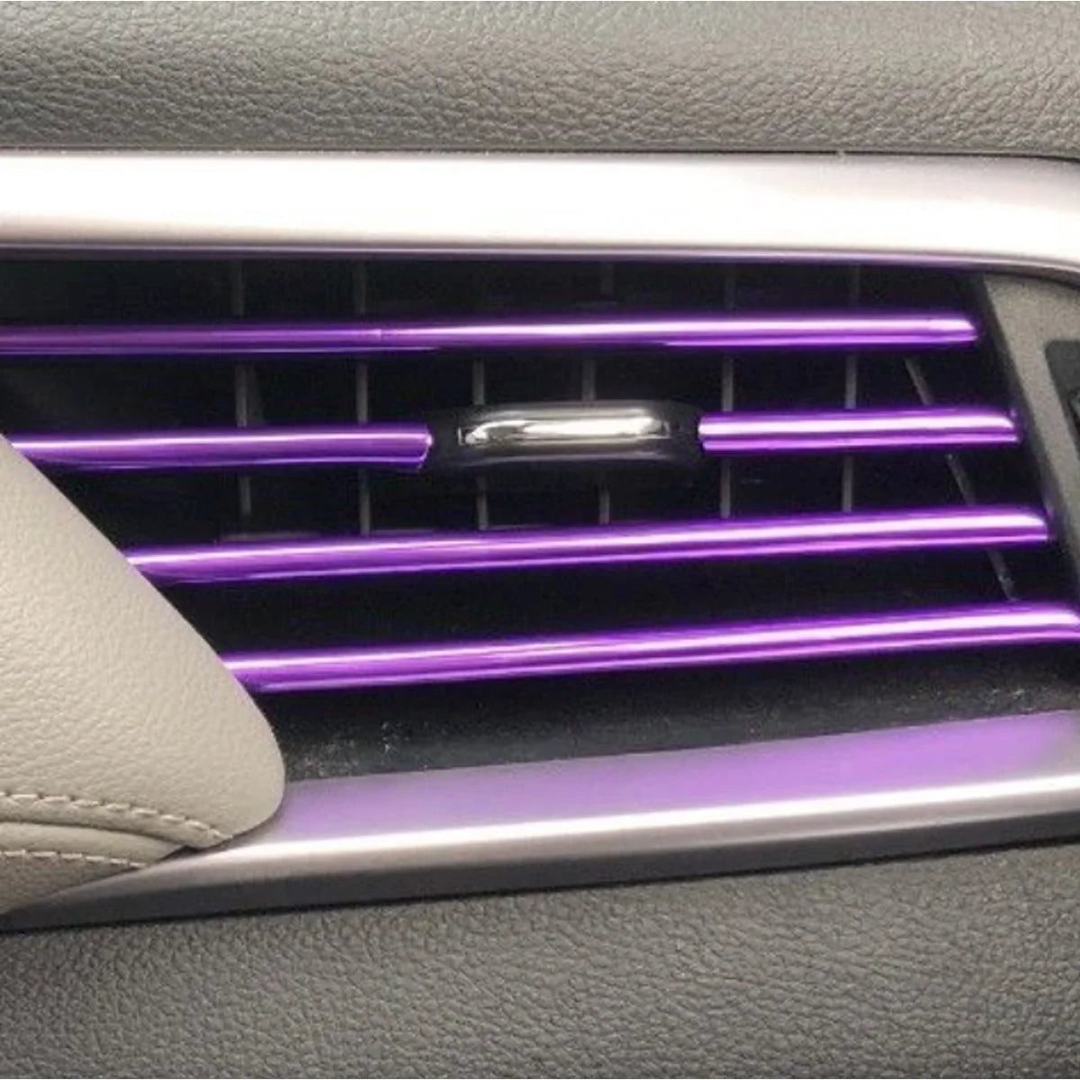 10pcs Car Interior Air Vent Trim Strip Universal AC Outlet Decoration - 11