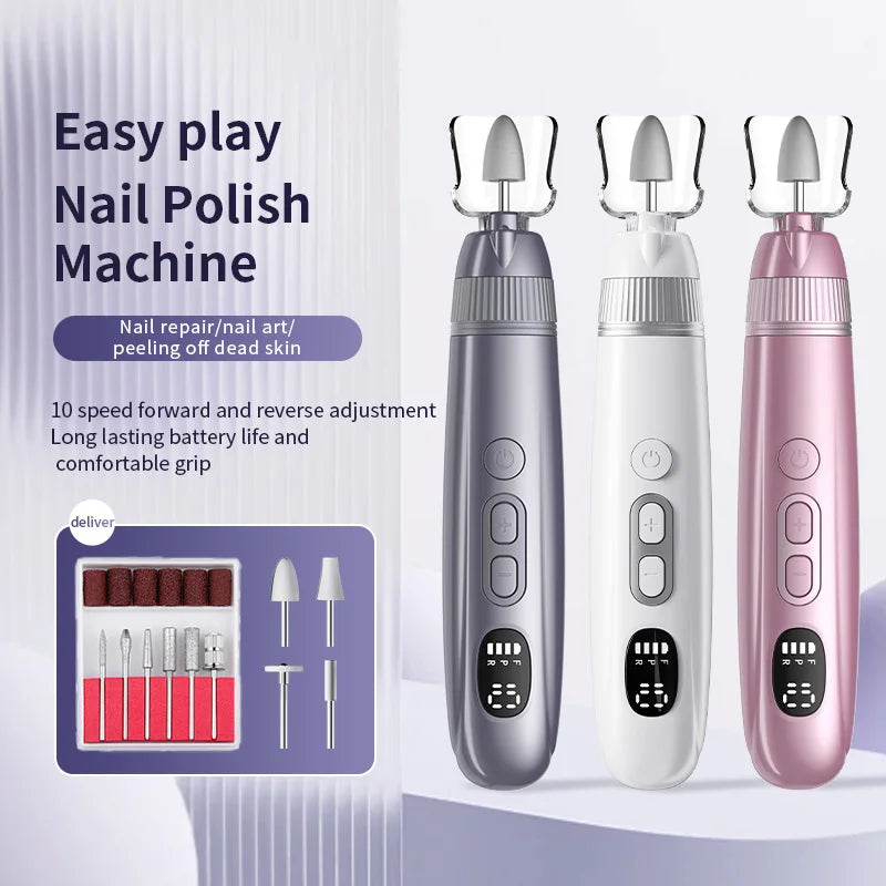 Electric Cordless Manicure and Pedicure Nail Drill Set - 1