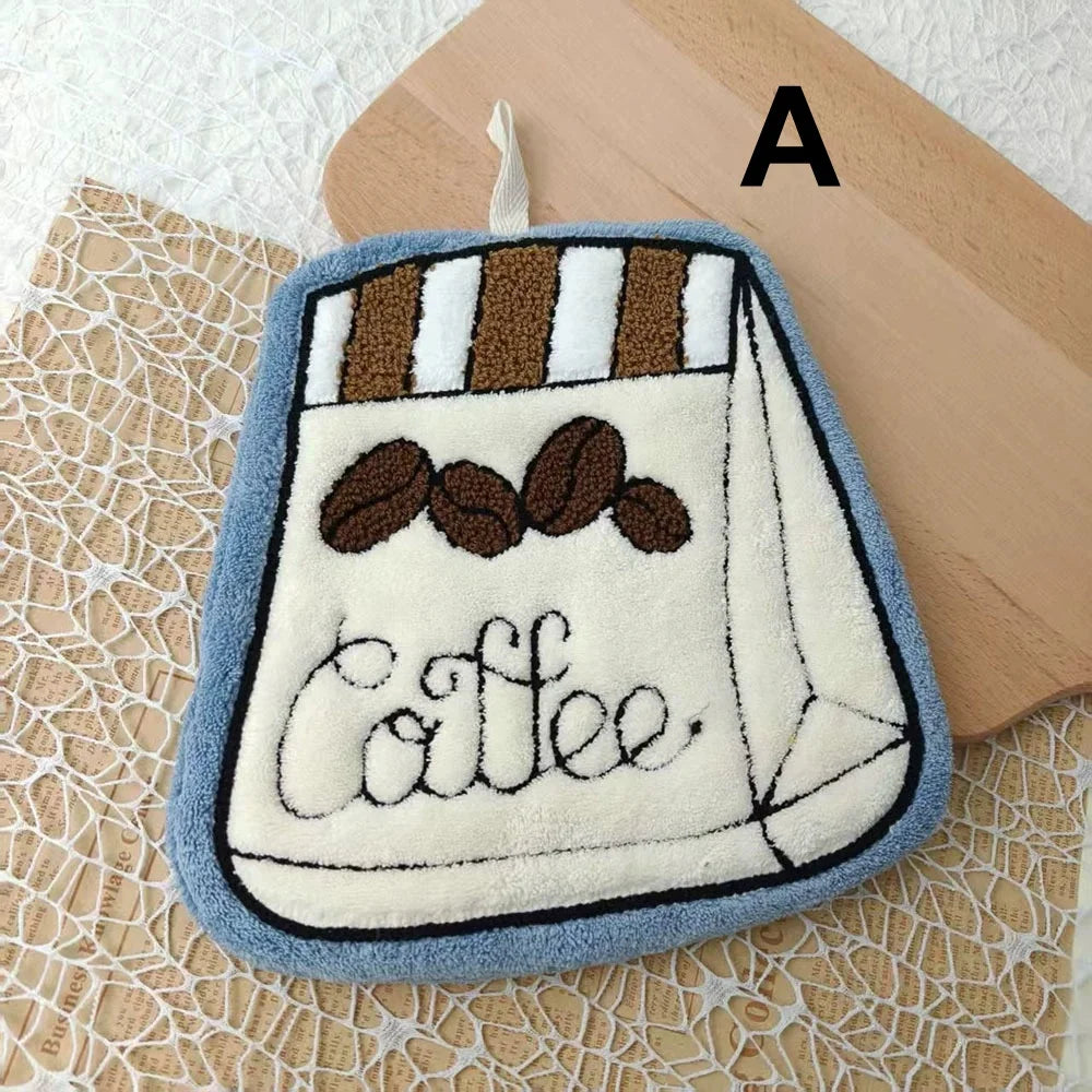 Quick-Drying Hanging Decorative Hand Towel for Kitchen and Bathroom