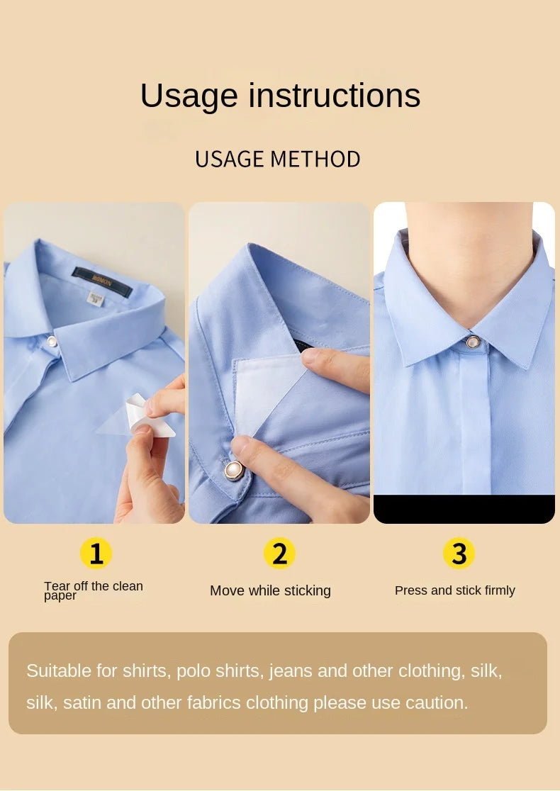Anti-Curling Shirt Collar Support Stickers