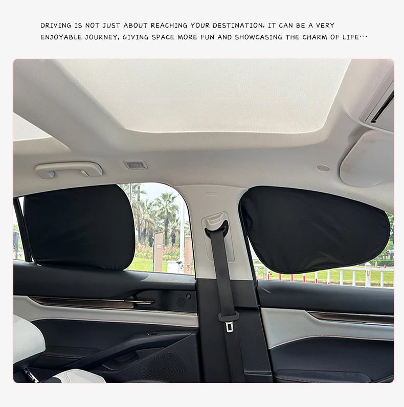 Foldable Electrostatic Car Window Sun Shade for UV Protection - 22