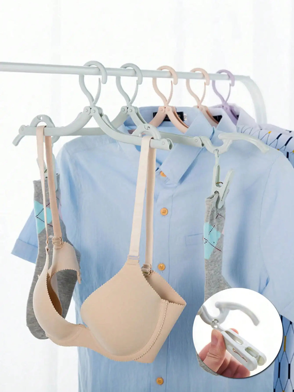 Portable Folding Clothes Hangers for Travel