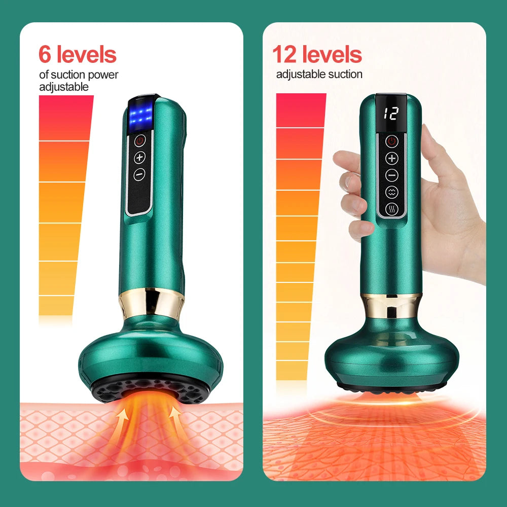 Electric Cupping and Gua Sha Massage Tool for Body Pain Relief