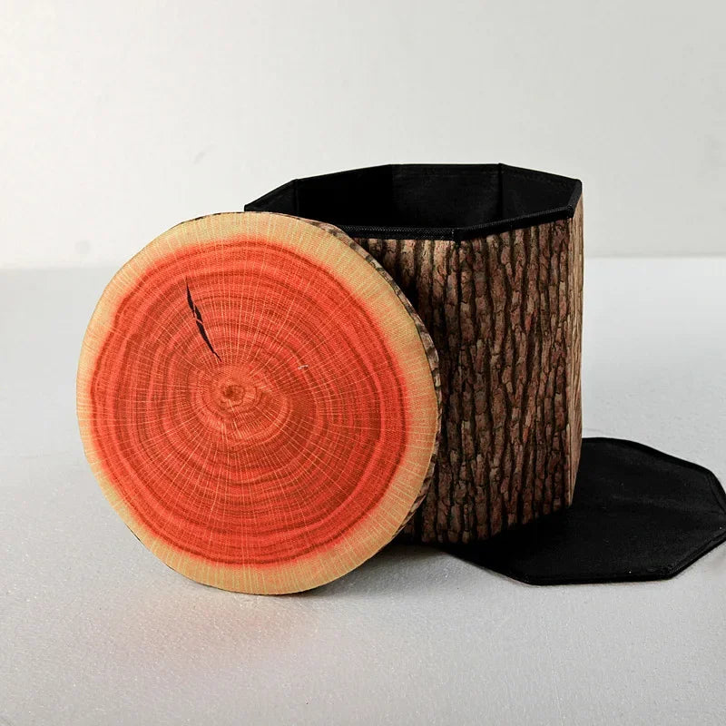 Fruit Pattern Foldable Storage Stool and Ottoman