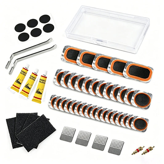 Portable Bicycle Tire Repair Kit for Road and Mountain Bikes