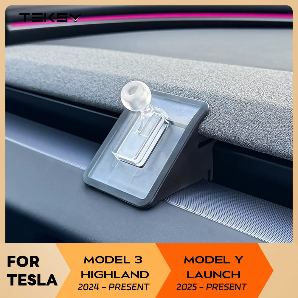 Wooden Gravity Car Phone Holder for Tesla Model 3 and Model Y - 1