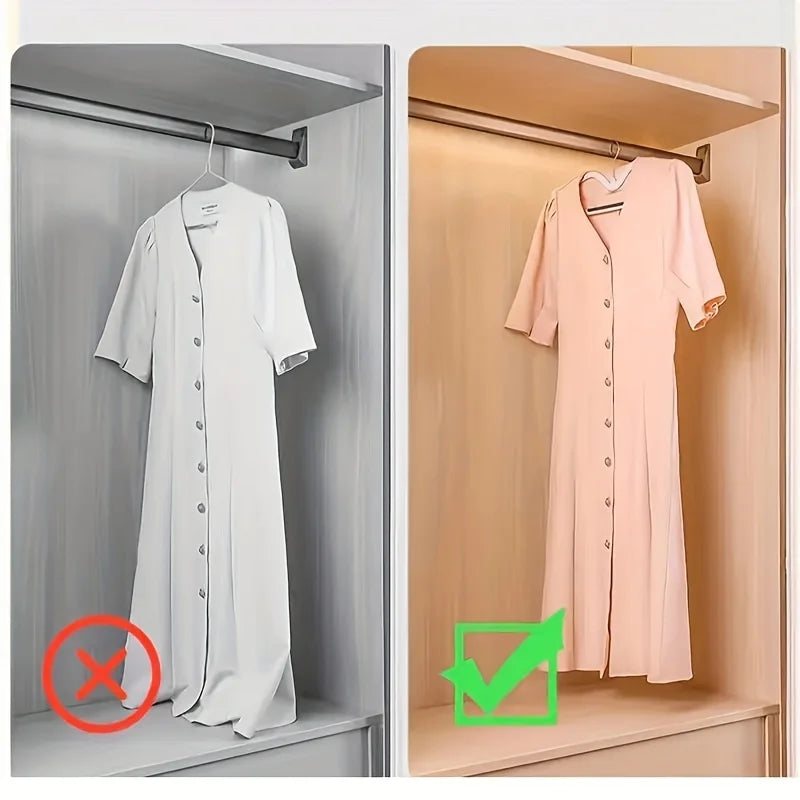 Non-Slip Plastic Clothes Hangers for Wardrobe Organization - 12