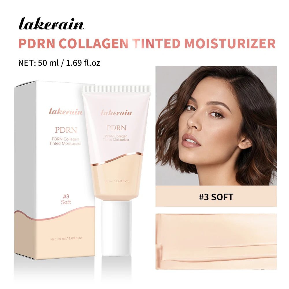 PDRN Collagen Tinted Moisturizer for Radiant Skin Glow - 24
