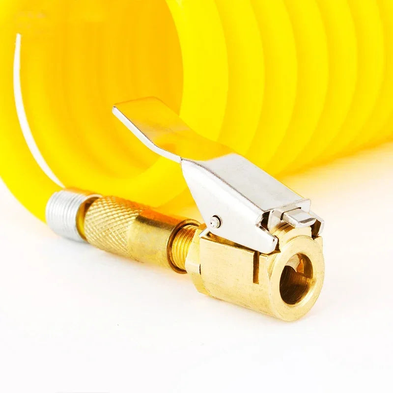Brass Tire Inflator Air Chuck Pump Connector for Car and Bike