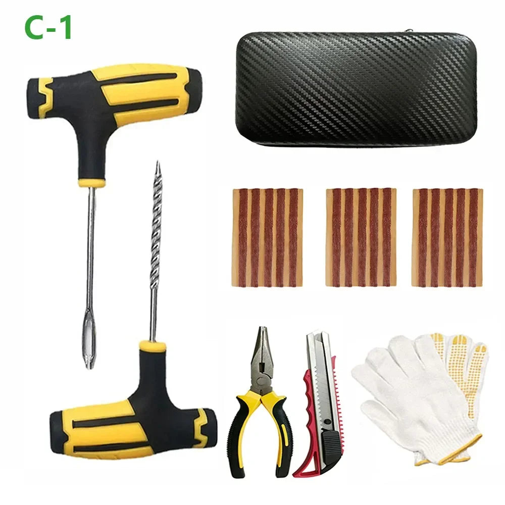 Emergency Car and Motorcycle Tubeless Tire Repair Kit