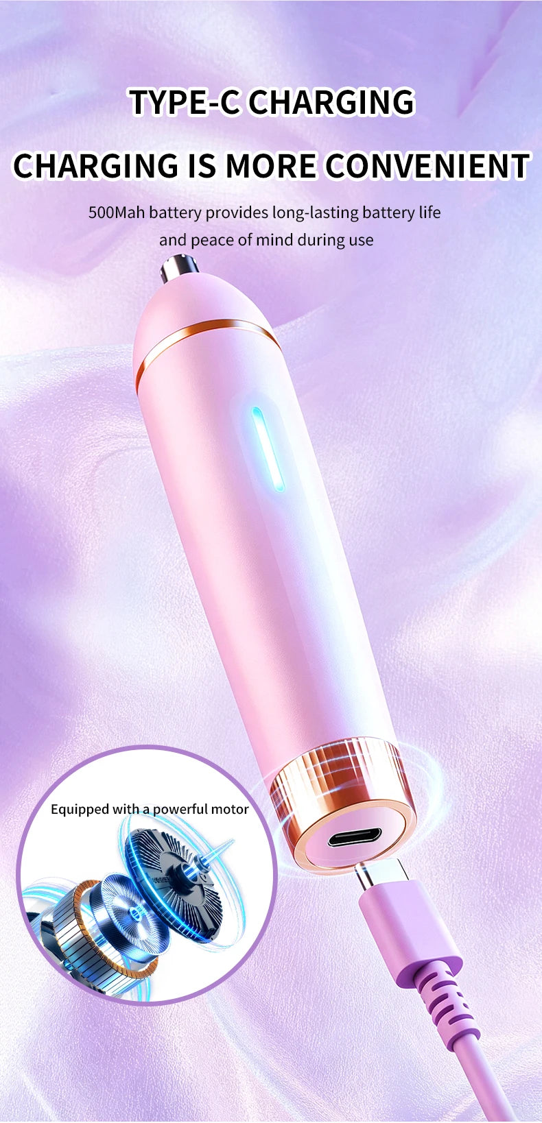 3-in-1 Waterproof Electric Shaver and Bikini Trimmer for Women - 16