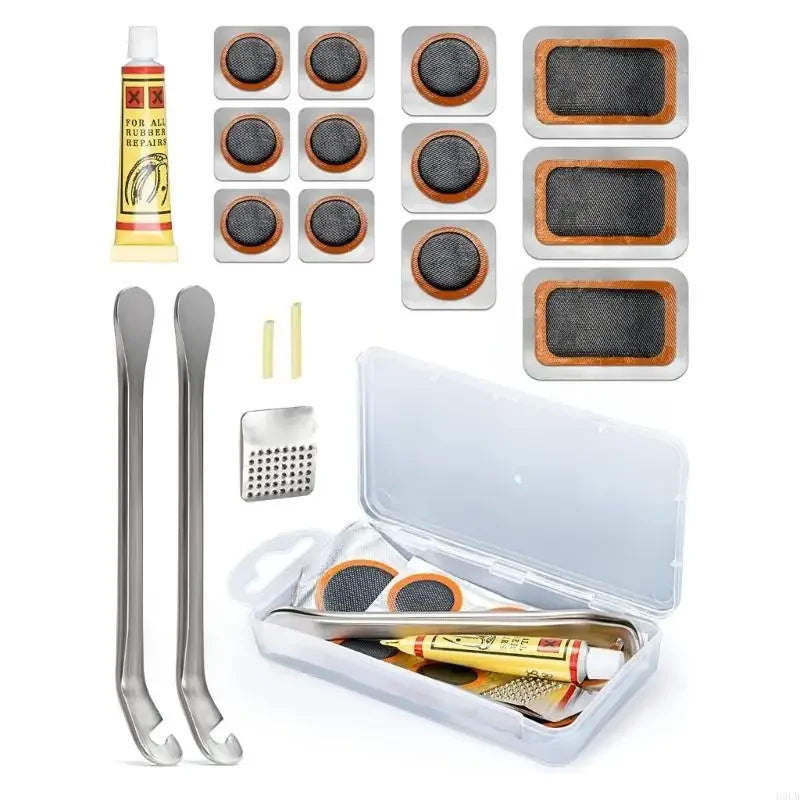Portable Bicycle Tire Repair Kit for Quick Puncture Fixes - 8