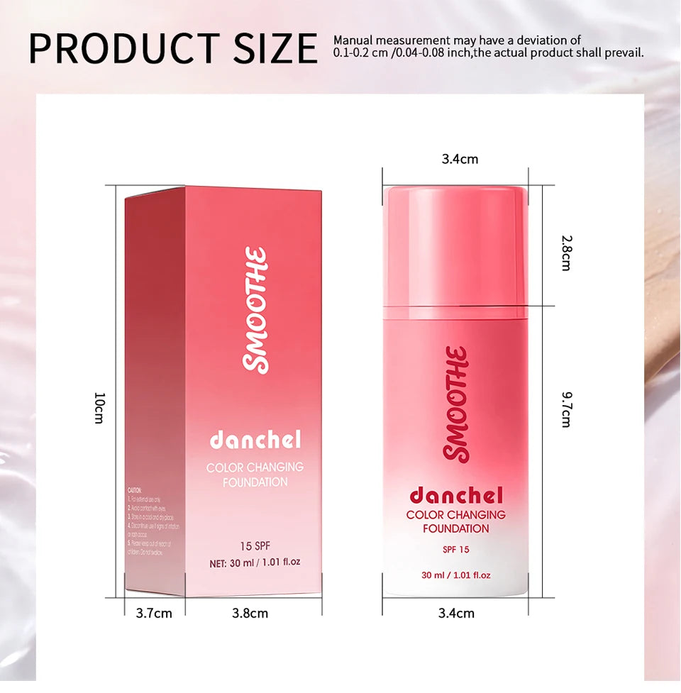 Color-Changing Liquid Foundation with SPF 15