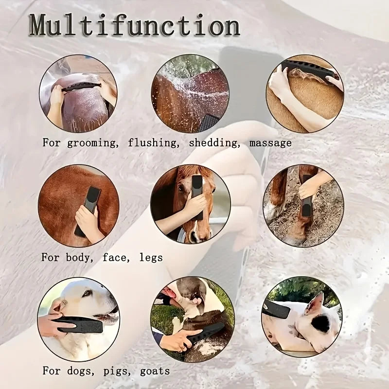 6-in-1 Horse Grooming and Massage Brush - 5