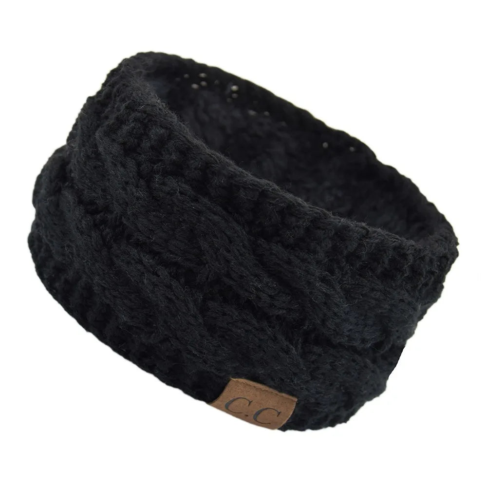 Women's Knitted Winter Headband Warm Thermal Ear Warmer Yoga Hairband - 6