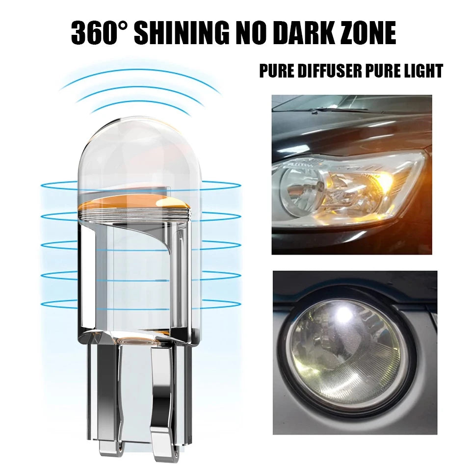 T10 W5W COB LED Interior and License Plate Replacement Bulbs - 5
