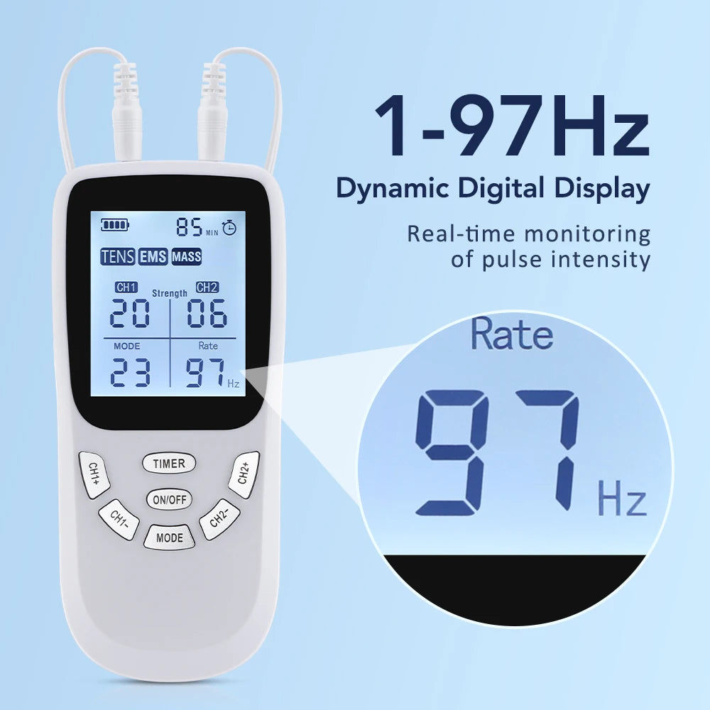 Digital TENS & EMS Muscle Stimulator for Pain Relief - 6