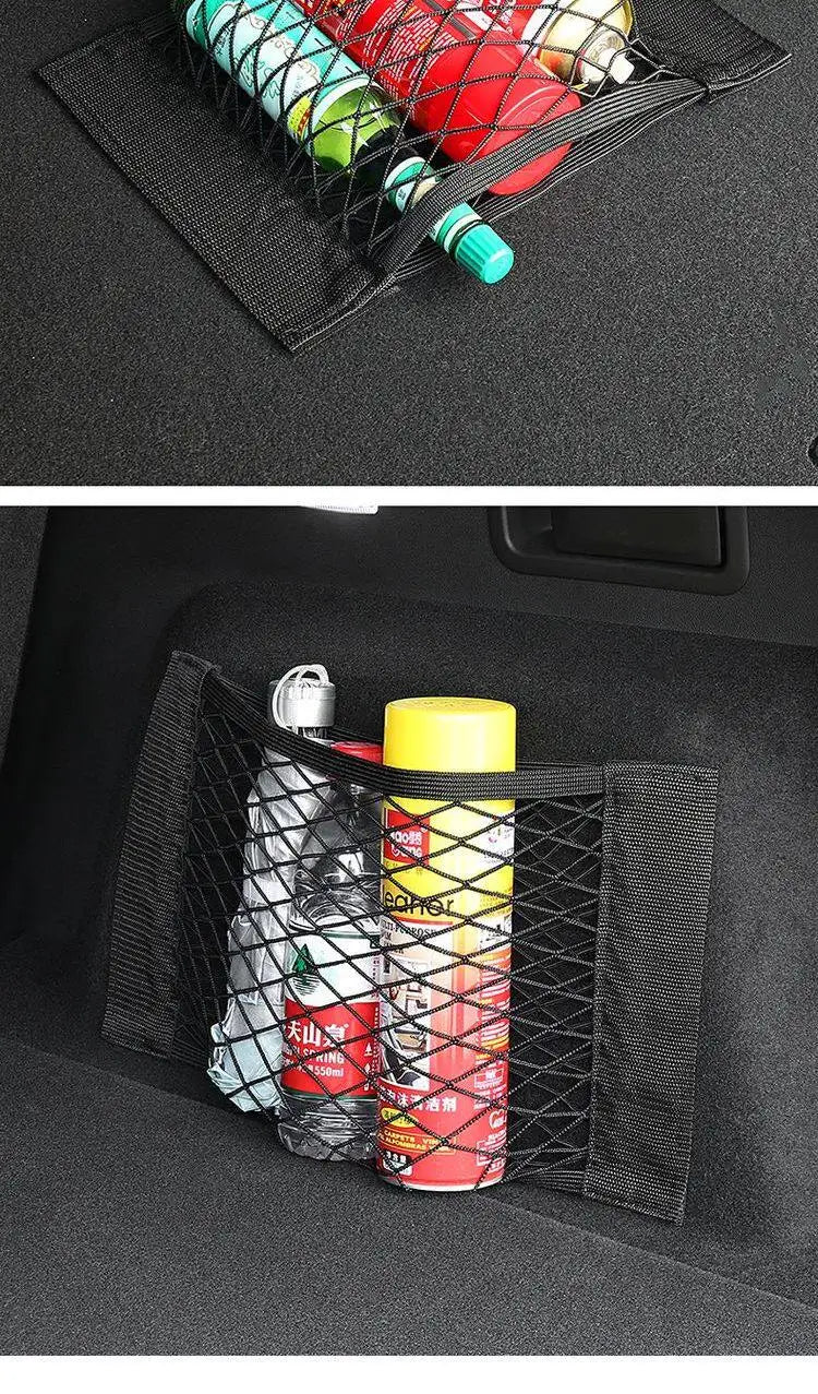 Universal Car Trunk Organizer Net Elastic Mesh Storage Bag