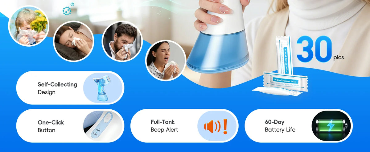 Electric Nasal Irrigation System for Sinus Relief