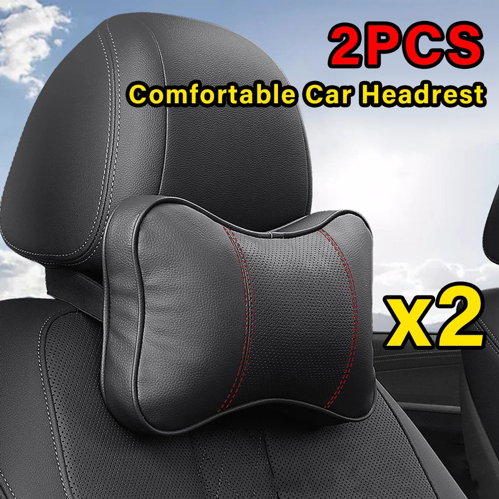 Adjustable Car Headrest Neck Support Pillow Set - 6